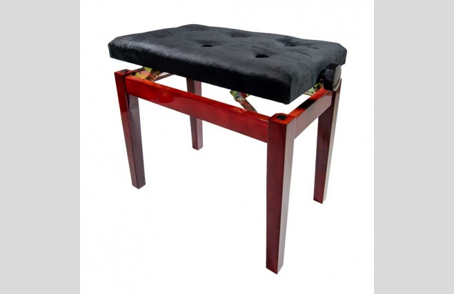 Koda DX15PM "Sonata" Polished Mahogany Adjustable Height Piano Stool - Image 1